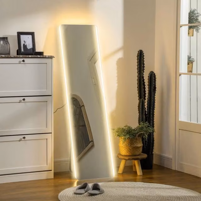 Specchio da terra LED XYLO con touch dimmerabile senza cornice, L 40 cm x H 150 cm