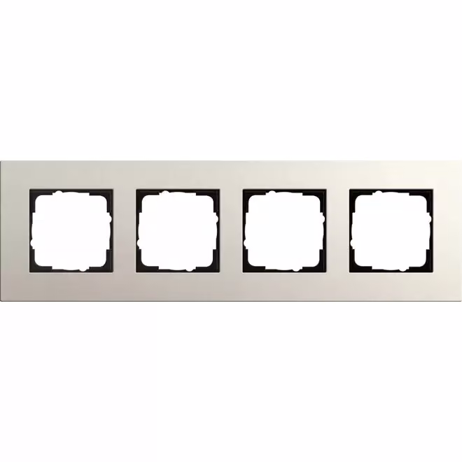 Gira 0214220 Cornice di copertura quadrupla Gira Esprit Lin.Mplx. Grigio chiaro