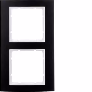 Berker 10123025 Cornice in alluminio, nero/bianco polare Berker B.3