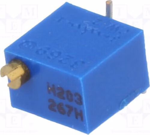 1 x Potenziometro: per montaggio verticale, 20kΩ, 250mW, componente SMD 1806WSM0K