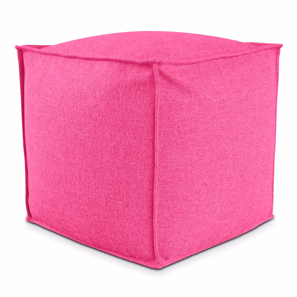 POUF QUADRATO PIUMA 80x80 cm Fuxia
