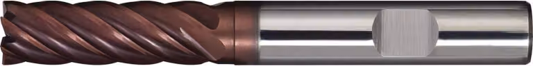 Fresa a gambo Lunghezza nominale 12 mm Lunghezza utile 45 mm VHM TiAlN 35-38 DIN 6535 HB Numero di taglienti 6 extra lunghi
