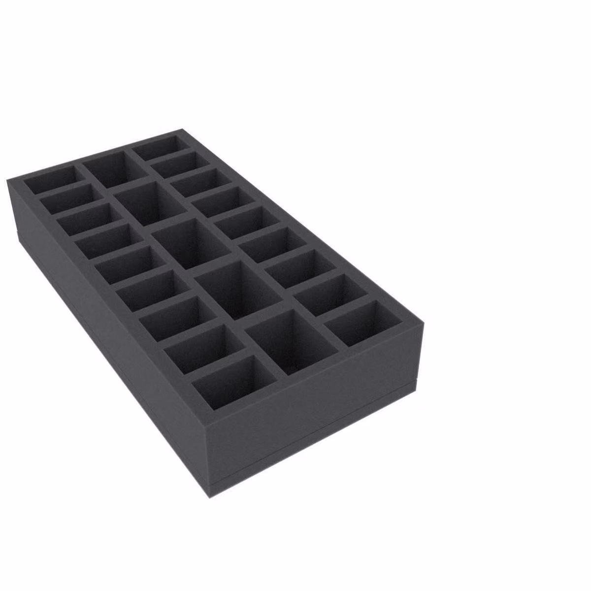 Inserto in schiuma con 23 scomparti per giochi da tavolo, 295 x 147,5 x 55 mm
