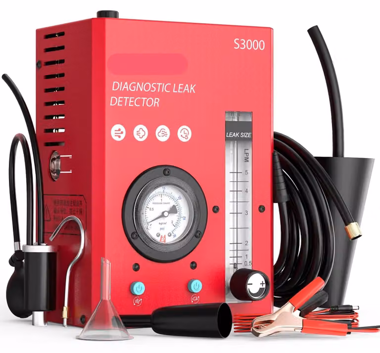Rilevatore di perdite – Apparecchio per la rilevazione di perdite – Tester per perdite a vuoto – Alimentazione a 12V – Modalità di test duale