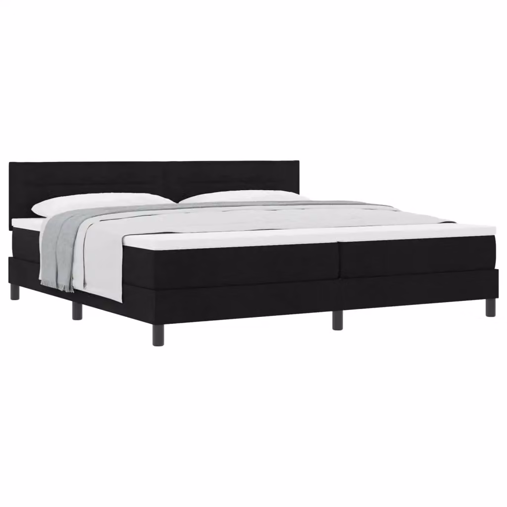 Letto ibrido con testiera vidaXL in tessuto nero L: 200 cm, P: 200 cm, H: 203 cm – 2