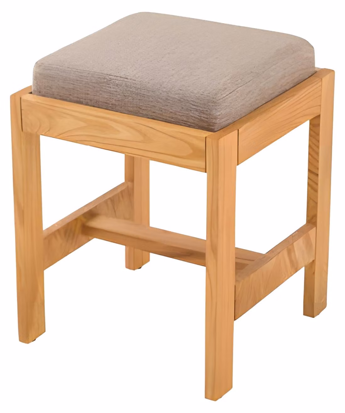 Brauner Holz Hocker modern, vielseitig und langlebig