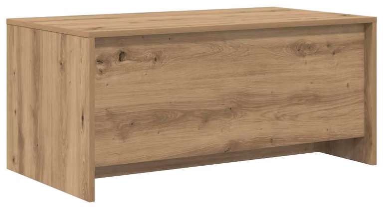 Tavolino da caffè in legno effetto "Artisan Oak", dimensioni 90 x 50 x 41,5 cm