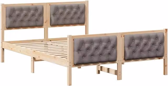 Letto matrimoniale | Letto per adulti | Struttura del letto Talpa 140 x 200 cm Pino massello