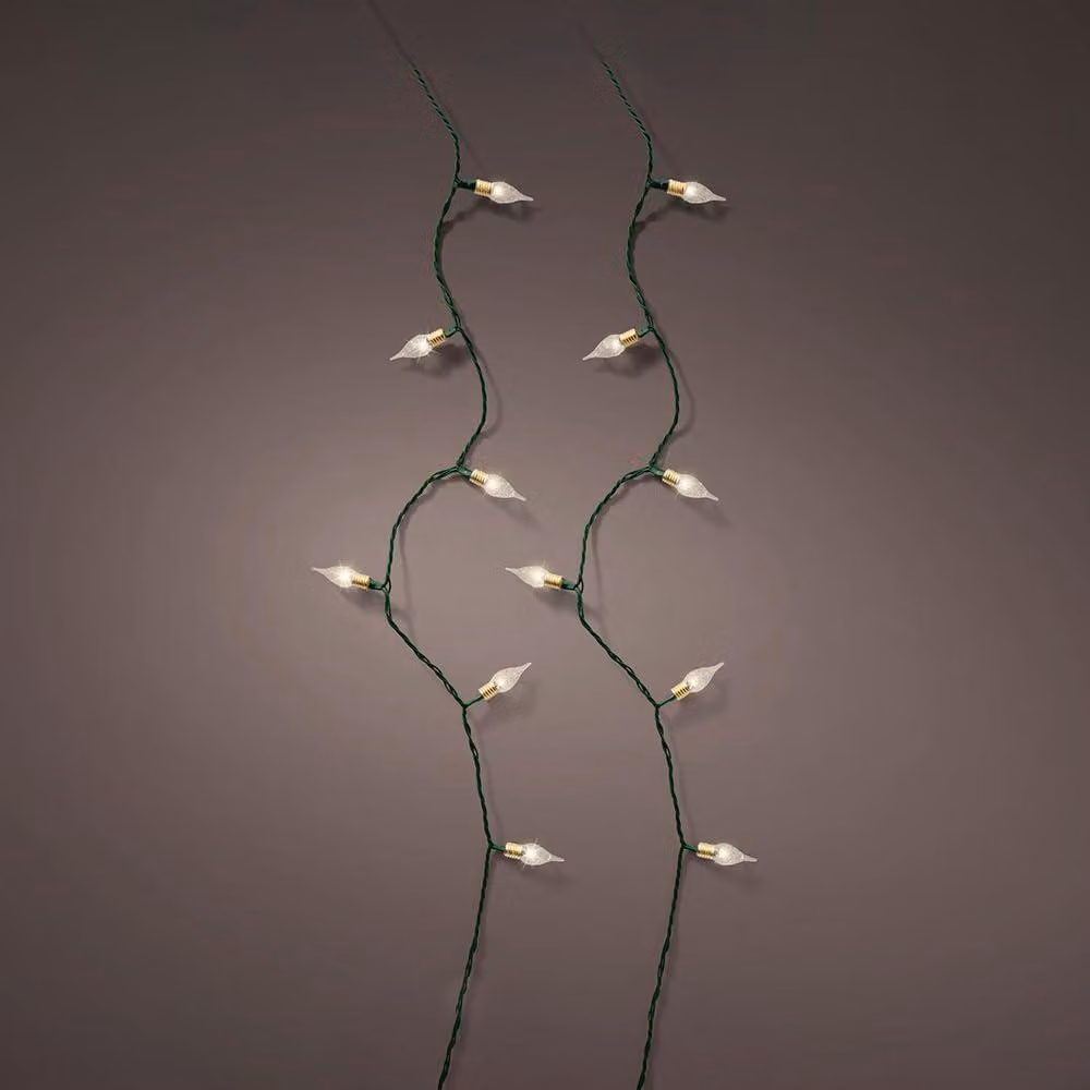 Catena luminosa a LED, luce bianco caldo, 1790 cm, 8 funzioni, per uso interno