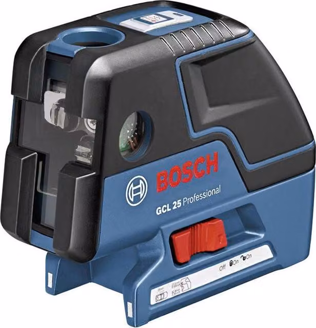 Livella laser BOSCH GCL 25 Professional, precisione 2 mm, senza fili, IP 54, ergonomica