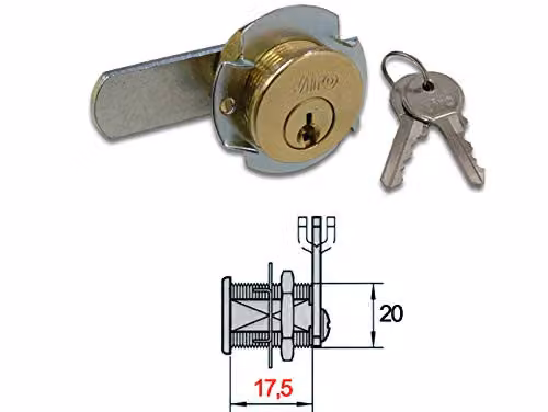 Cilindro Levetta 20 Ottone Lucido 1055 Viro