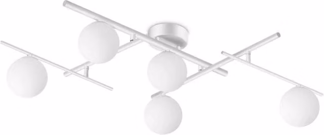 Lampada Da Soffitto Atlas Pl5 Bianco Ideal-Lux