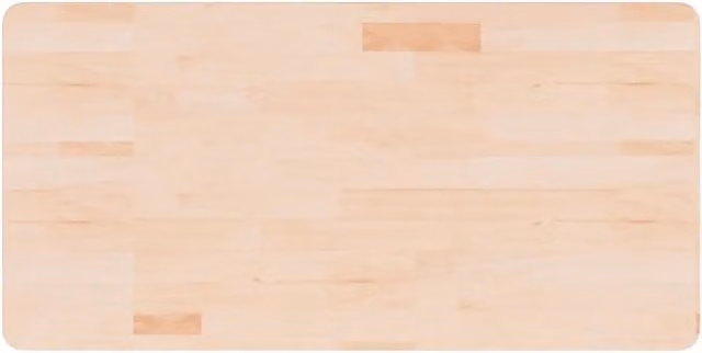 Piano Bagno in Legno Massello di Rovere Non Trattato CFW8175289 L: 100 cm, P: 50 cm, H: 2,5 cm