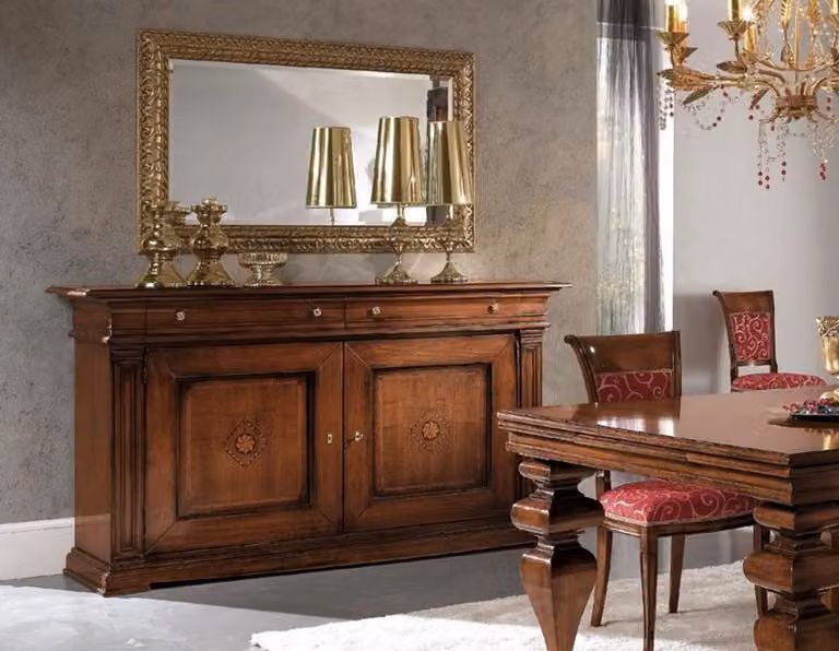 Kommode Wohnzimmer Kommode Schubladen Holz Sideboard Schrank Schränke Massiv