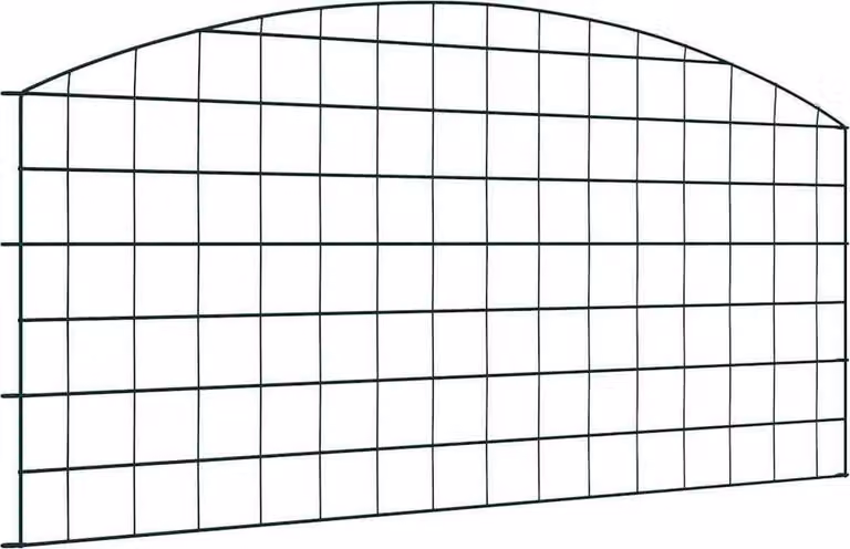 Maison Exclusive - Set di 5 recinzioni per laghetto, dimensioni 100 x 50 cm, acciaio, colore verde