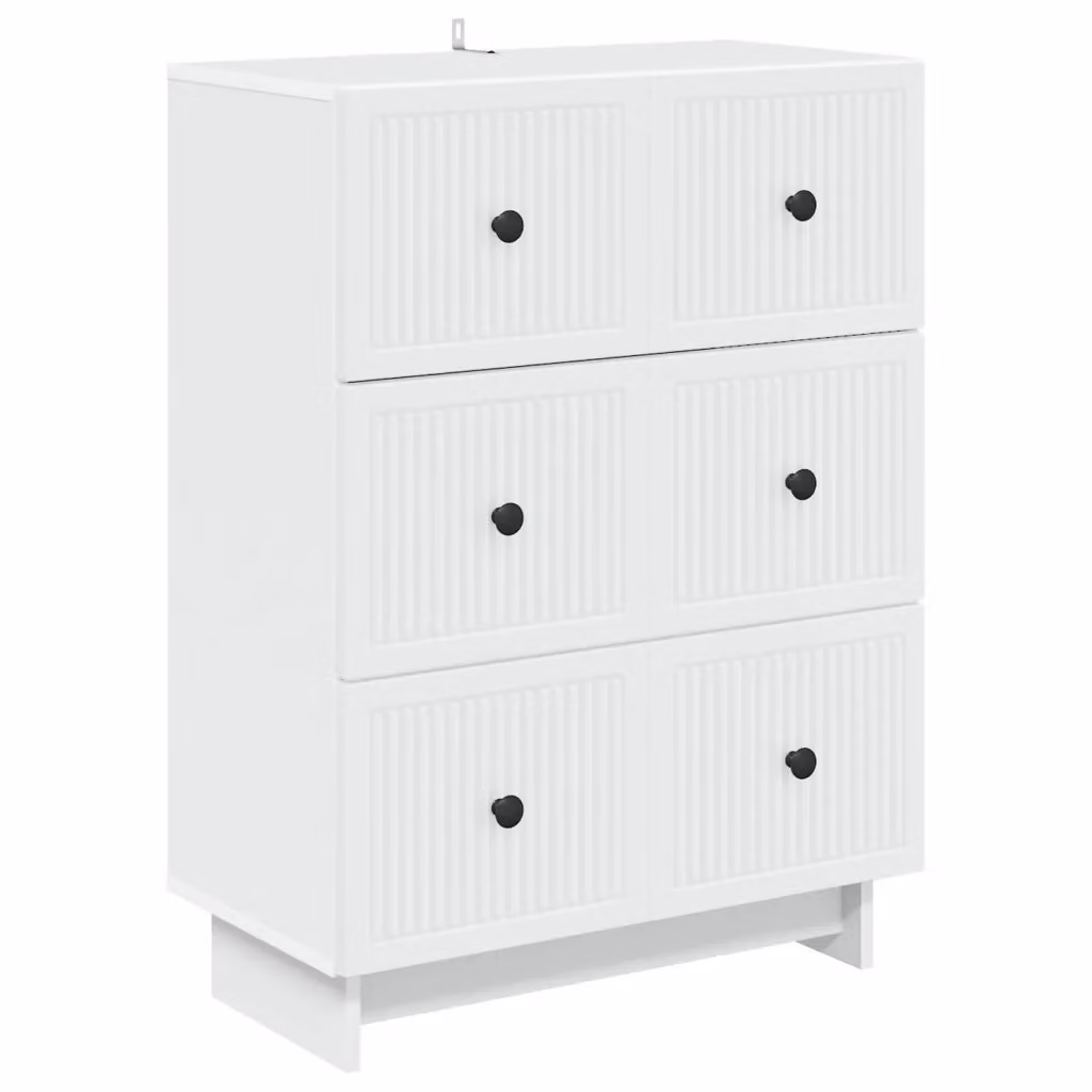 Mobile con 5 cassetti vidaXL moderno bianco e nero L/P/H: 66 x 34,5 x 90 cm – 2
