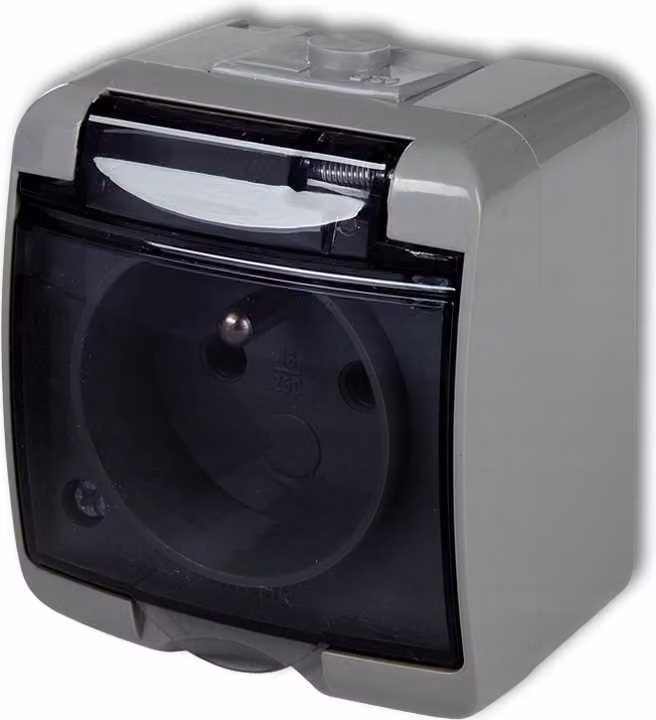 Prese singole da interno, con/senza sportello per cenere, grado di protezione IP54, modello 10GHE-1d