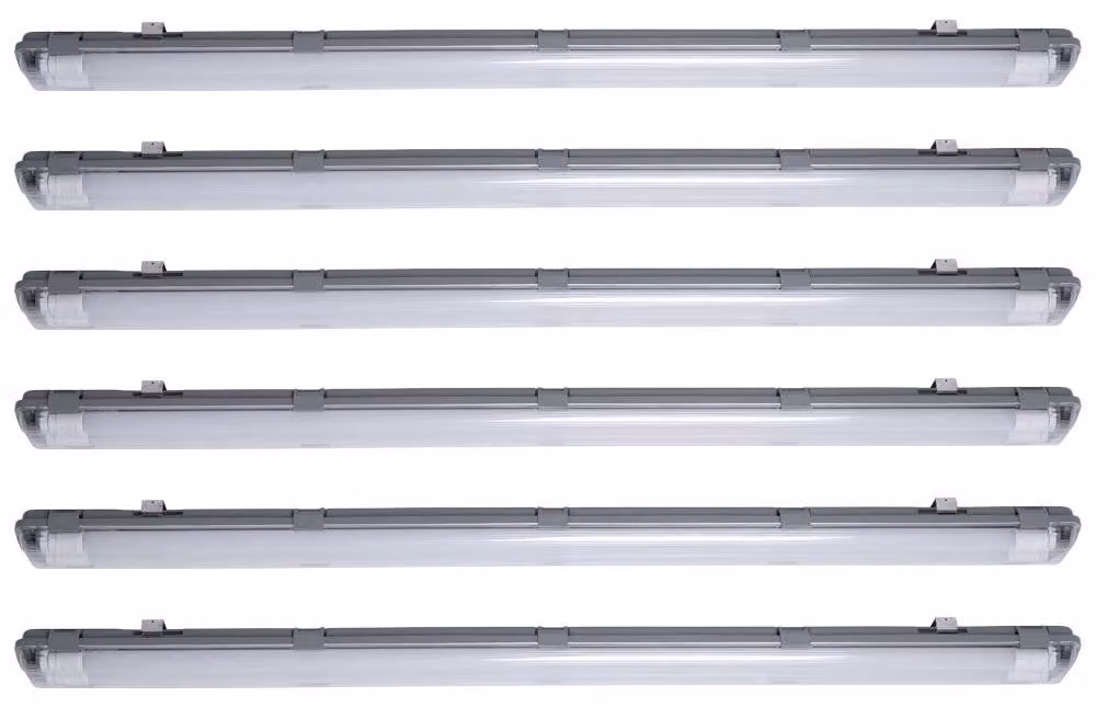 6 luci a LED per vasca da bagno, 4000 lumen, luce bianca neutra, lunghezza 156 cm, modello VT-15022