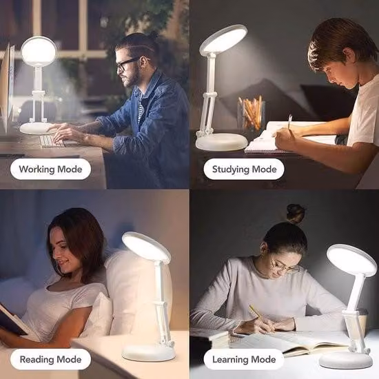 Lampada da tavolo LED dimmerabile – Lampada portatile ricaricabile a batteria per camera da letto e ufficio