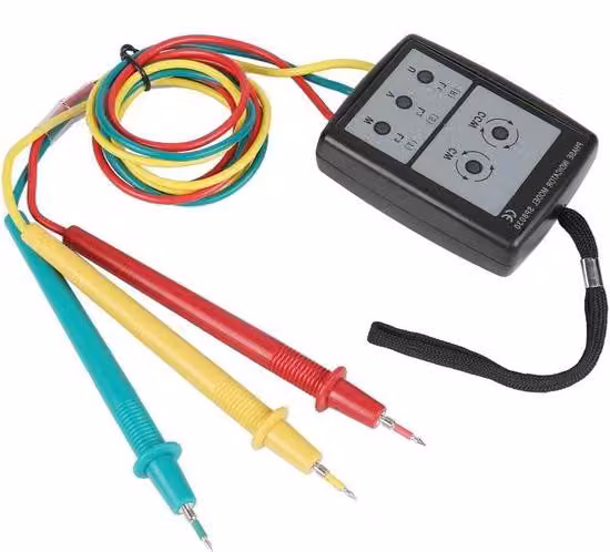 Tester di fase digitale 200-480 V CA con indicatore LED