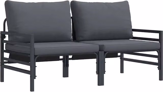 Mobili da Esterno 2 Pezzo Antracite 80 x 80 x 71 cm Acciaio CFW6163784