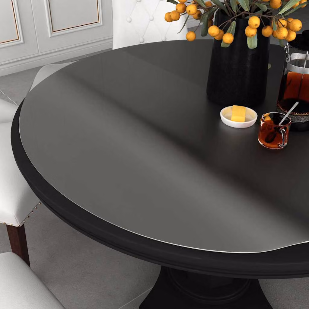 Protezione per tavolo vidaXL in PVC opaco, trasparente o grigio, Ø 60 cm, spessore 1,6 mm