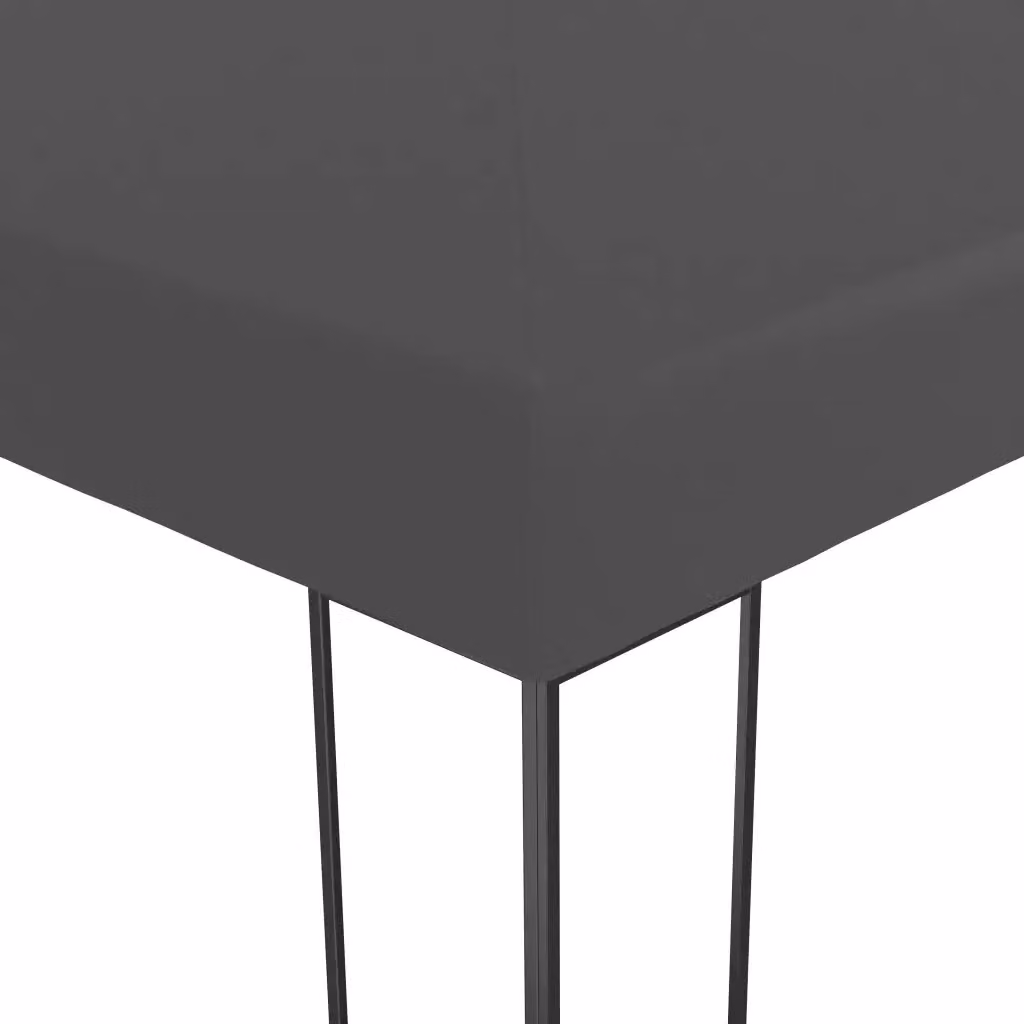 Gazebo da giardino vidaXL in acciaio e poliestere, colore antracite, L 300 x P 300 x H 270 cm – 2