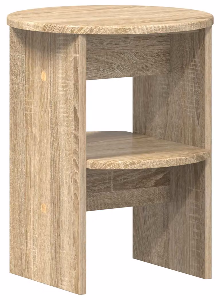 Mobile laterale Rovere Sonoma Ø40 x 50 cm Legno ingegnerizzato