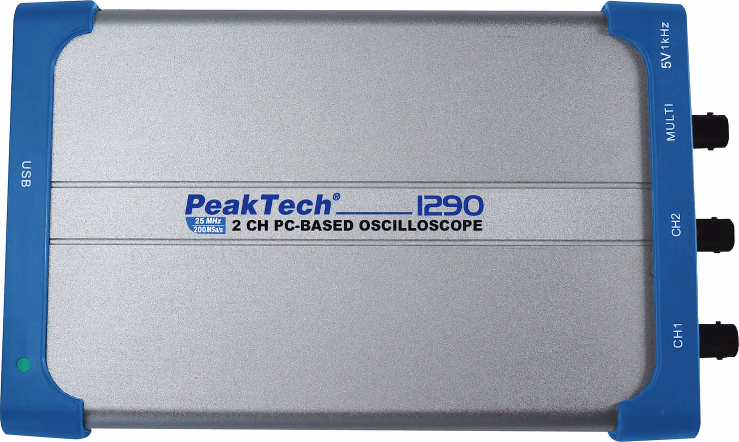 PeakTech P 1290 - 25 MHz / 2 canali ~ 100 MS/s ~ Oscilloscopio per PC con interfaccia USB isolata