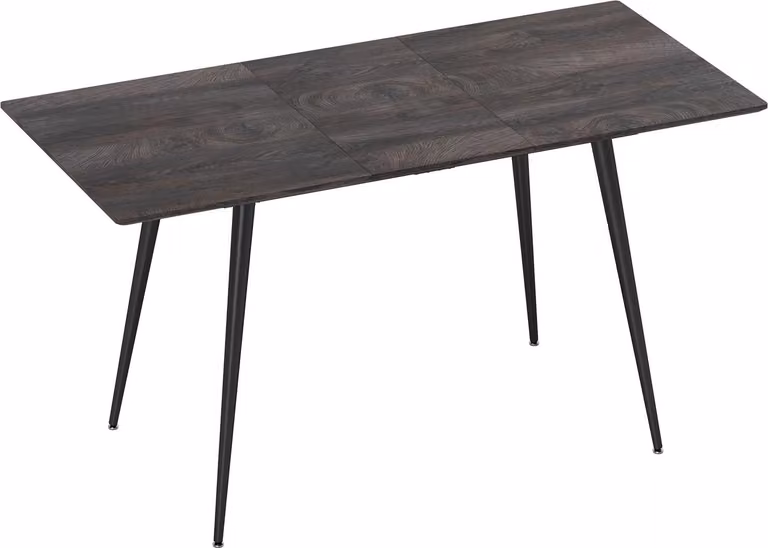 Tavolo da pranzo estensibile per 6-8 persone, gambe in acciaio, piano in MDF