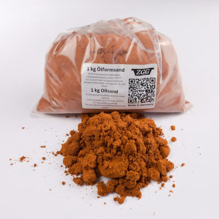 Sabbia da fonderia legata con olio per la fusione in sabbia dei metalli, peso: 1 kg