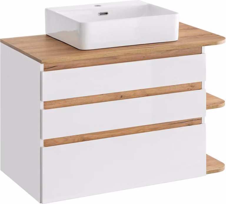 Waschtisch Badezimmer Schränke Waschtische Waschbecken Becken Unterschrank 94cm