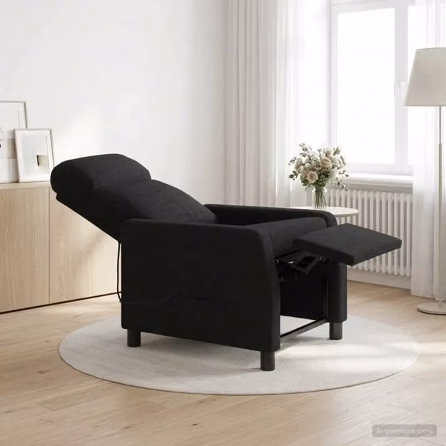 Divano Sedia-Poltrona Massaggiante Nero Tessuto 133886
