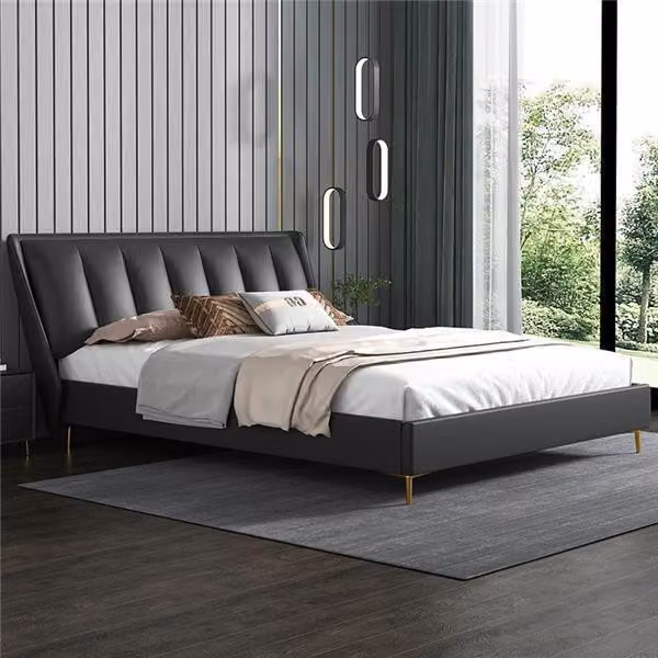 Betten Textil Hotel Luxus Polster Sitz Stoff Italien Designer Bett Schlafzimmer