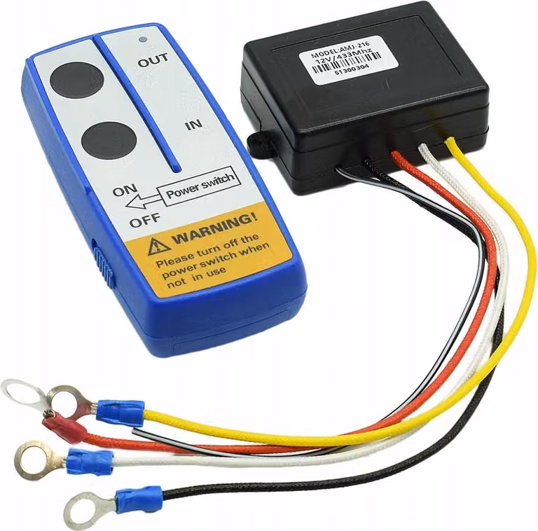 Telecomando per verricello Jeep, carro attrezzi, senza fili, radio, 12 V, verricello, piattaforma di sollevamento