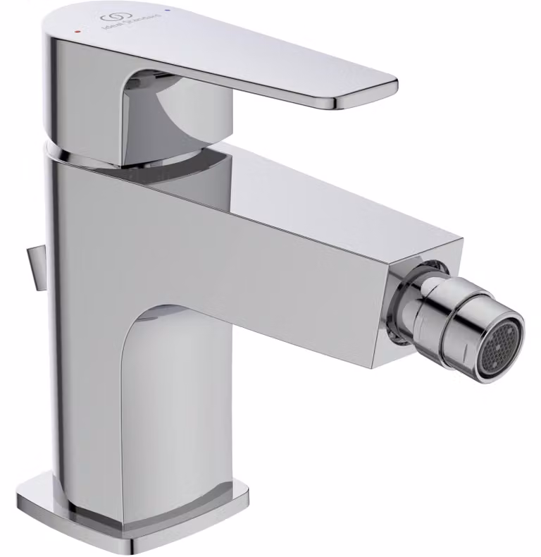 Rubinetto per bidet, modello Cerafine D, miscelatore monocomando, cromato, portata 5 l/min