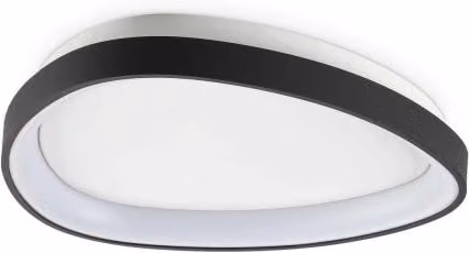 Lampada Da Soffitto Gemini Pl D042 On-Off Nero Ideal-Lux