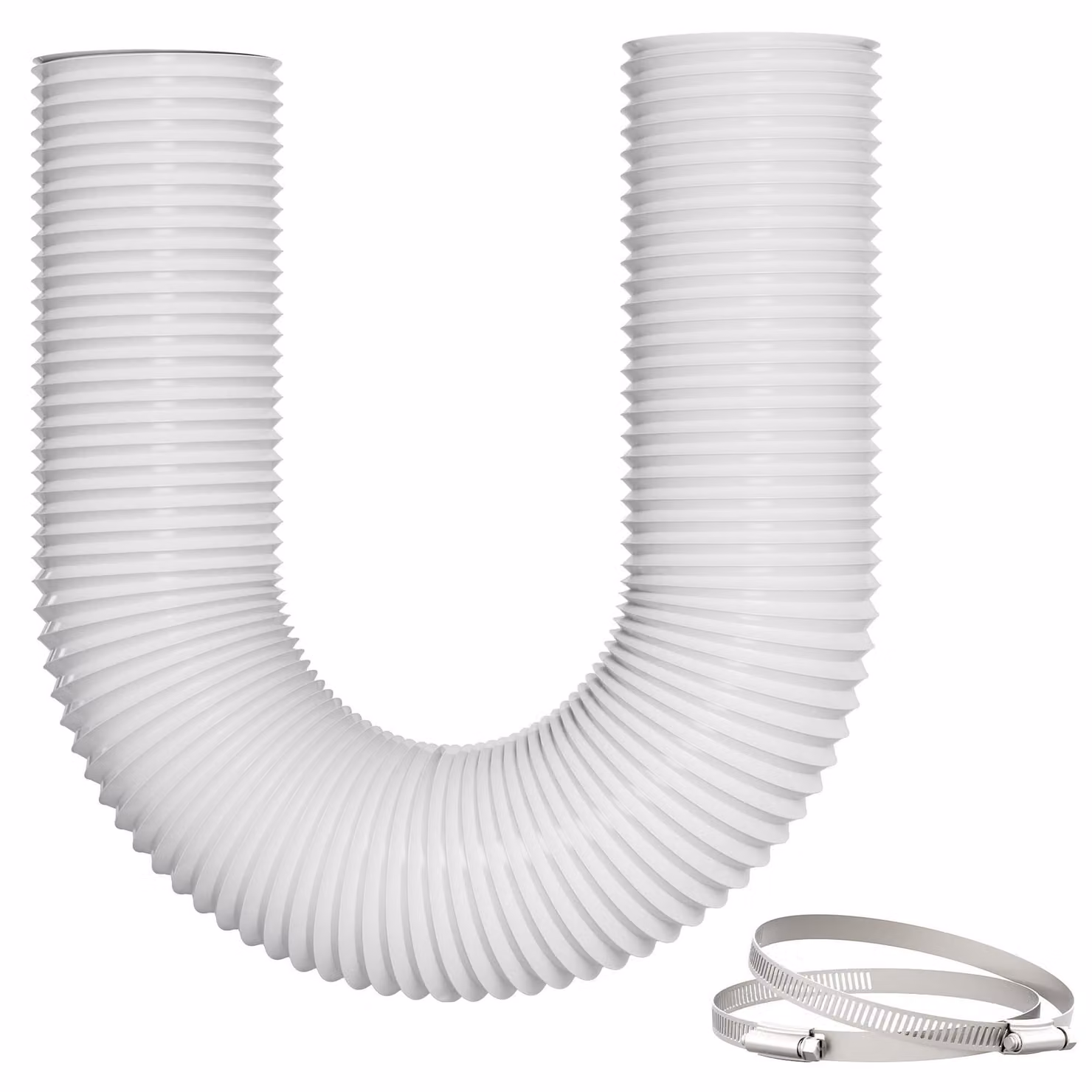 Solidchoice - Tubo flessibile in PVC e alluminio da 100 mm per aspirazione, lunghezza 5 metri, con sistema di riduzione del rumore