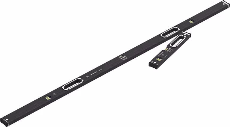 Set livella Stabila 196-2 Dark Shadow, 2 pezzi: 40 cm, 183 cm