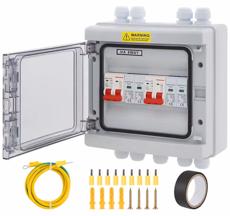 Interruttore di separazione PV-DC - Protezione da sovratensione - 40 A - 1000 V DC - 2 poli - 20–40 kA - Grado di protezione IP65