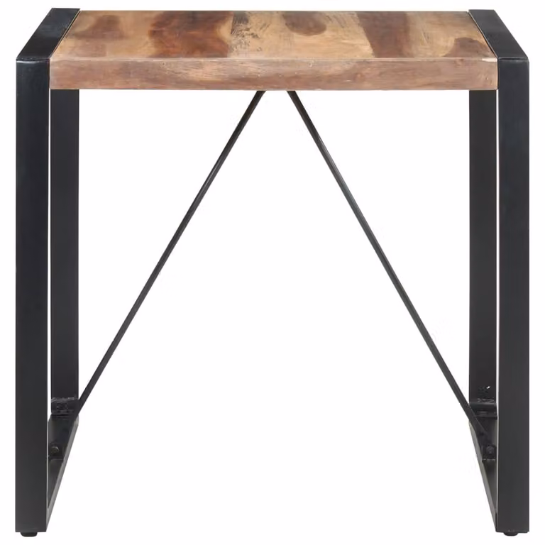 vidaXL Tavolo da pranzo 80x80x75 cm in legno massiccio