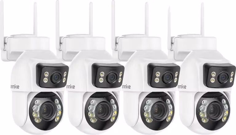 Telecamera PTZ, zoom ottico 12x, doppia lente, confezione da 4 pezzi