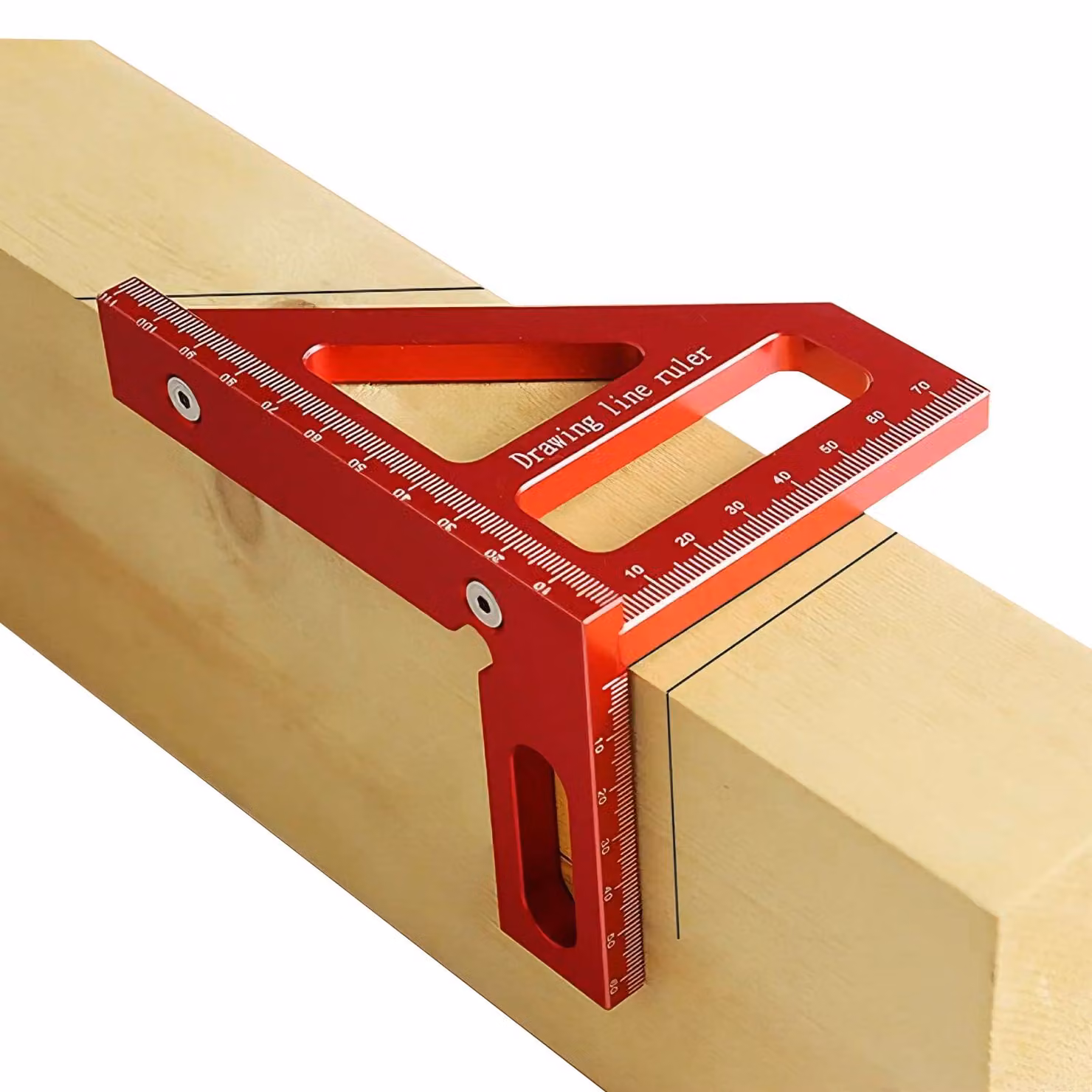 Angolo di 3D, 45/90 gradi, goniometro quadrato per lavorazione del legno