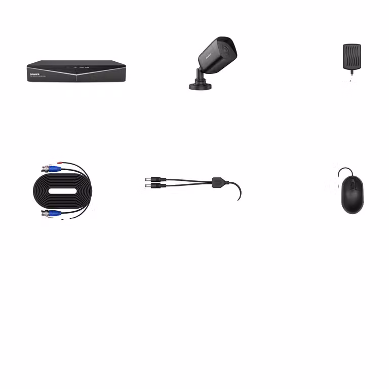 Sistema di telecamere di sorveglianza domestica, DVR 1080N, visione notturna, LILA, Nessuno