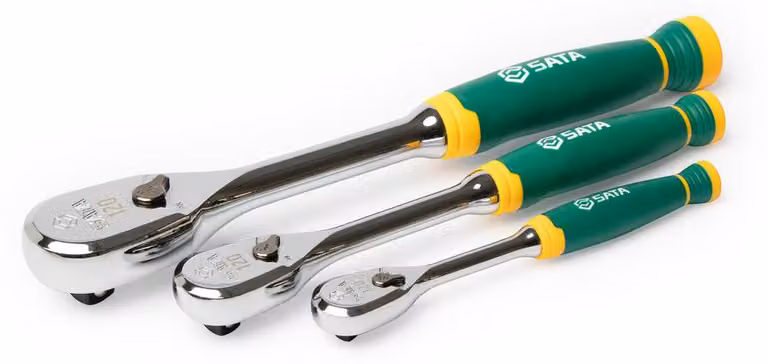 Set di cricchetti con impugnatura comfort SATA, 120 XP, 3 pezzi ST13975G