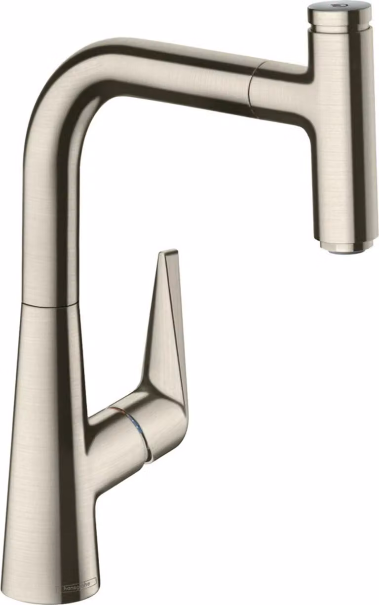 hansgrohe Talis Select M51 Mitigeur monocommande de cuisine 220, bec extractible, 1 jet, 72822800, 72822800