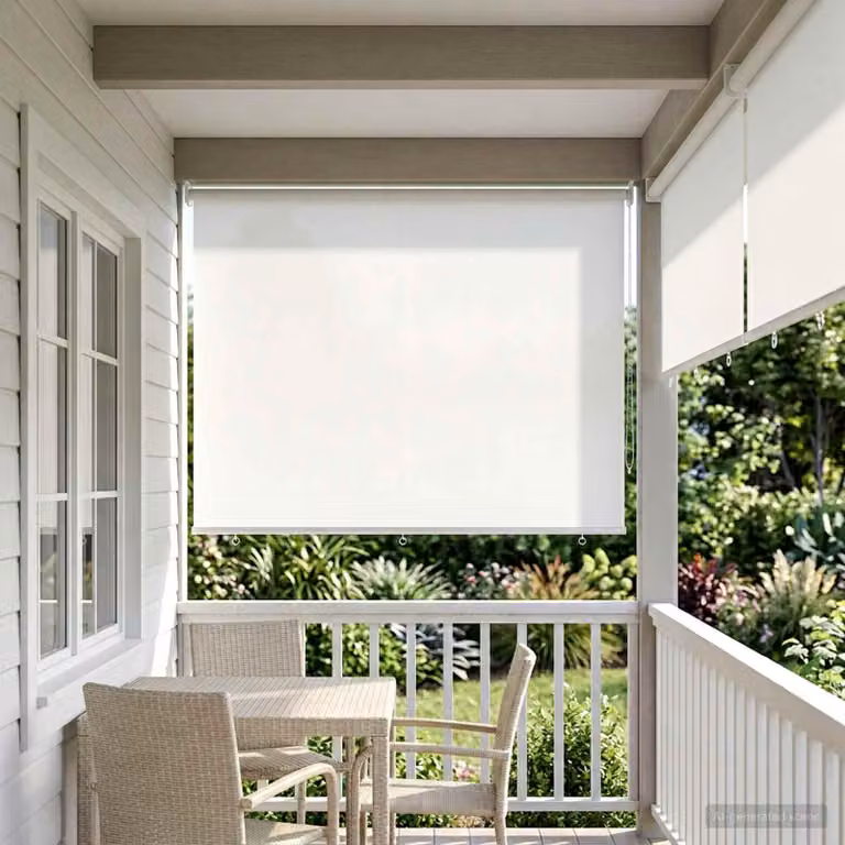 Voletta a rullo con protezione UV Bianco 180 x 140 cm