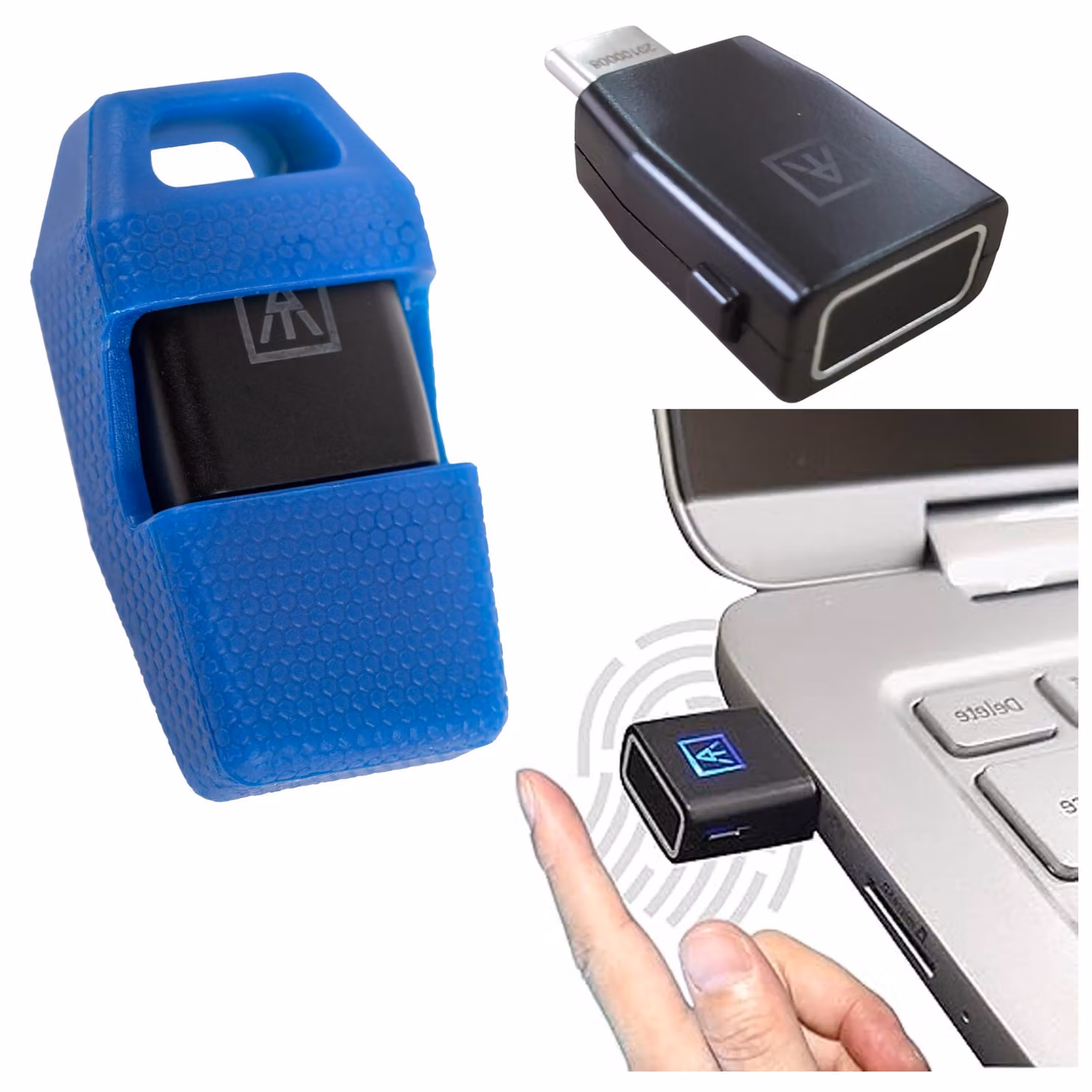 AUTHENTREND Chiavetta di sicurezza USB-C (biometria, lettore di impronte digitali)