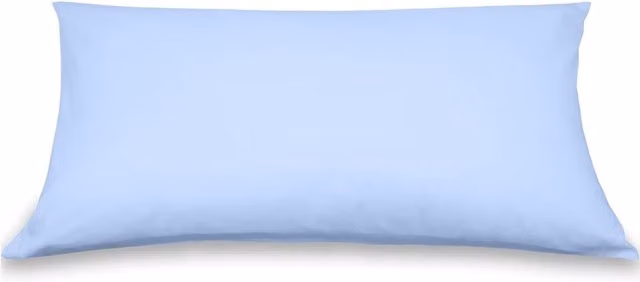 Federa copricuscino DaunenStep Oasi Deluxe in cotone pettinato blu 50 x 80 cm