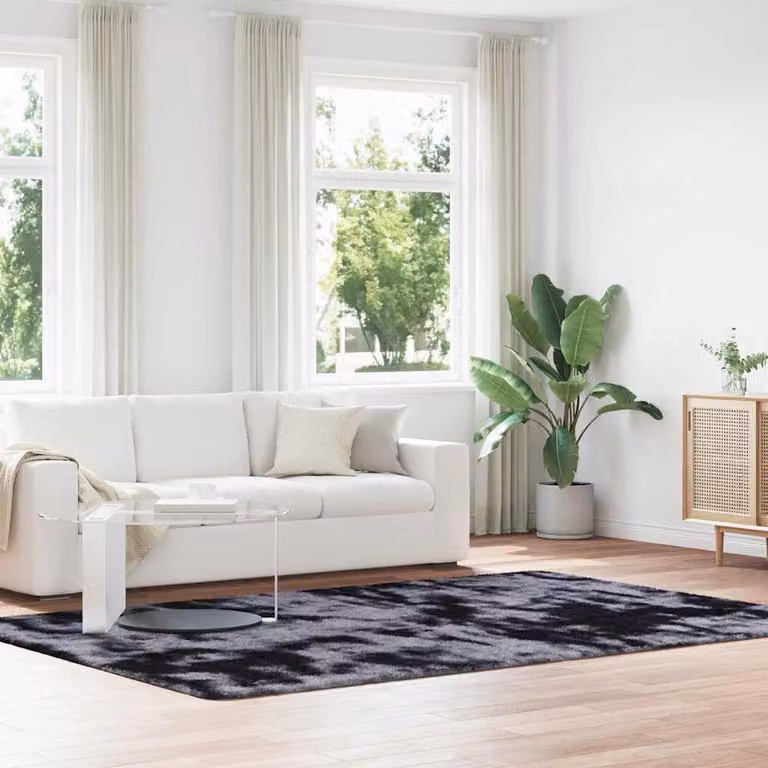 vidaXL Tappeto Shaggy a Pelo Lungo NAVARRA Grigio Scuro 200x290 cm